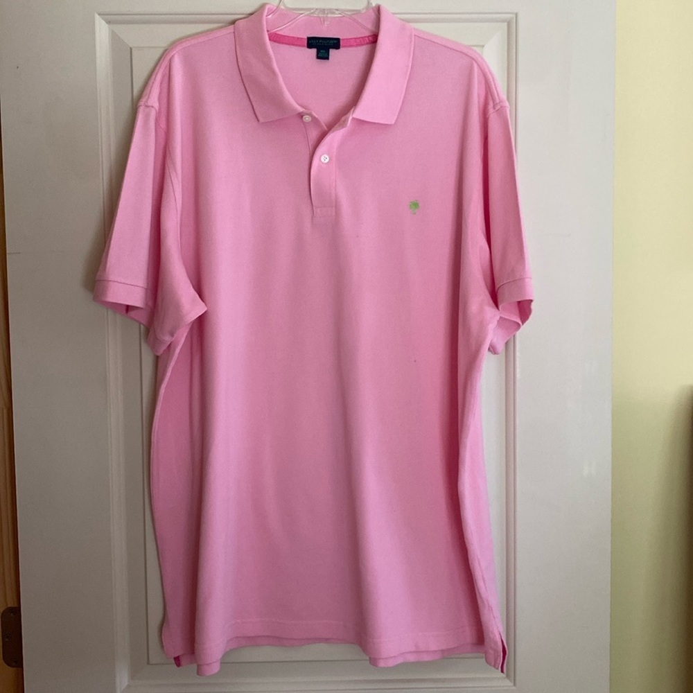 Lilly Pulitzer Via Palm Beach Polo Shirt Mens XXL